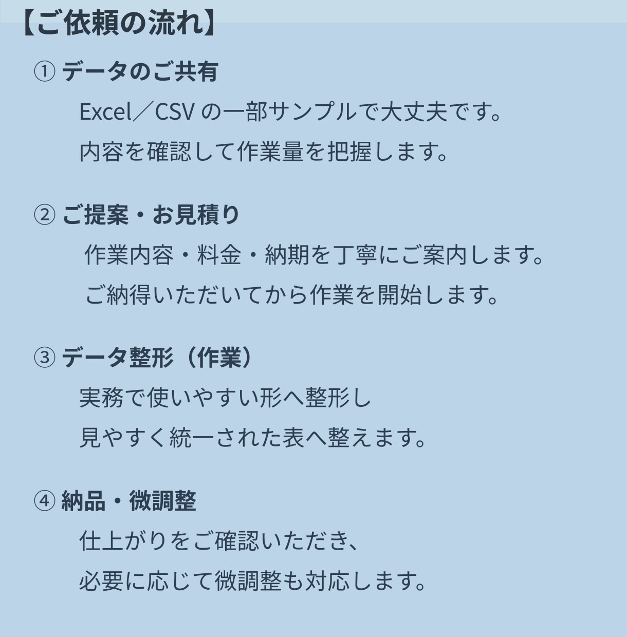 医療データを見やすく整形します 毎月の医療データ作業を効率化し負担を軽減します イメージ5