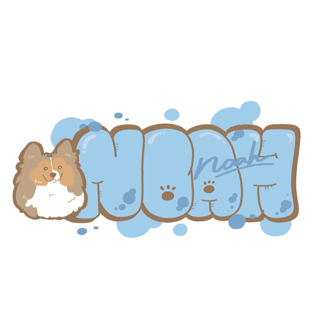 うちの子ロゴデザイン作成します 好きな文字×うちの子でロゴを作成します♪ イメージ6
