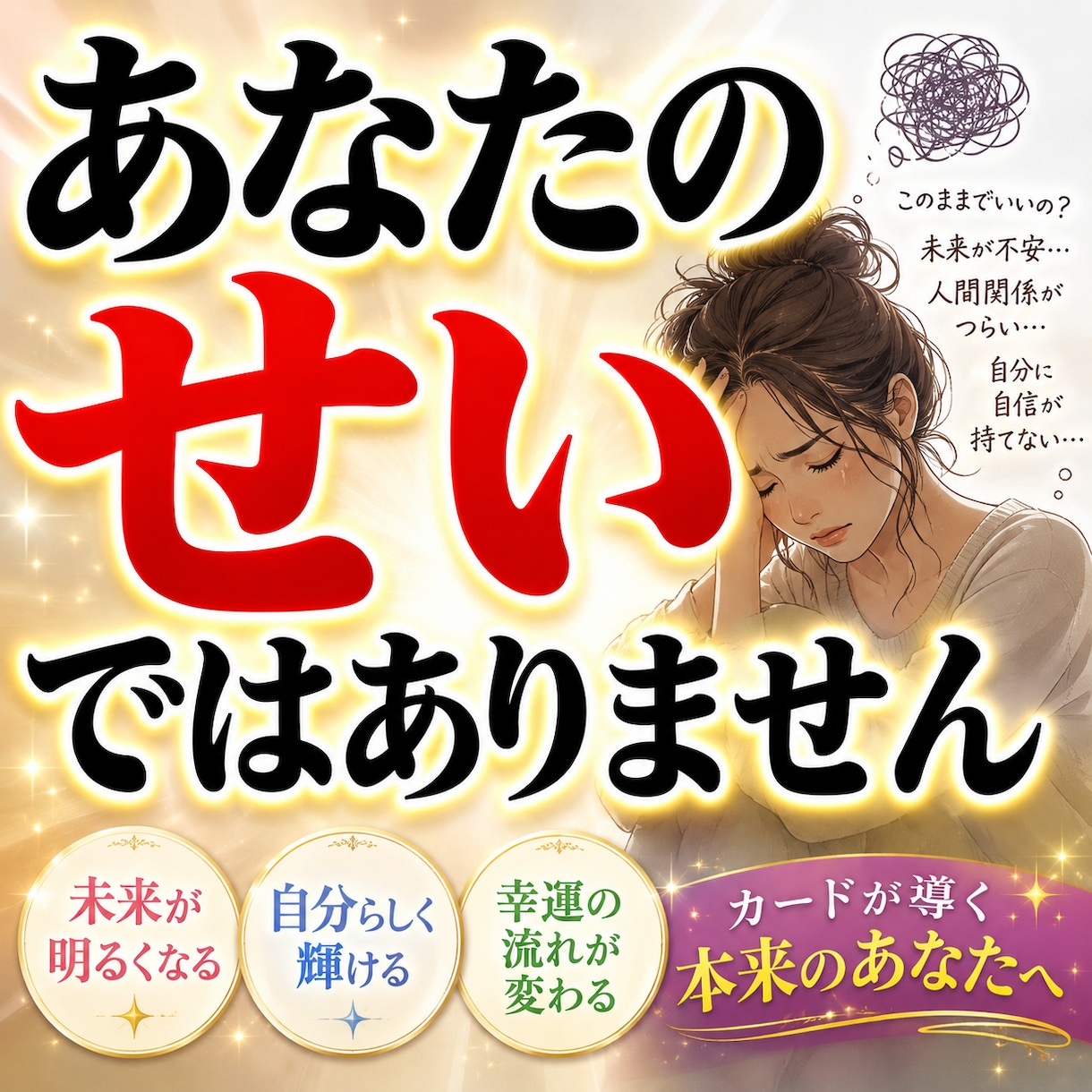 生き方に疲れたあなたへ。エネルギーの流れを整えます 「私が悪いのかな…」と責め続けているあなたに伝えたいこと イメージ1