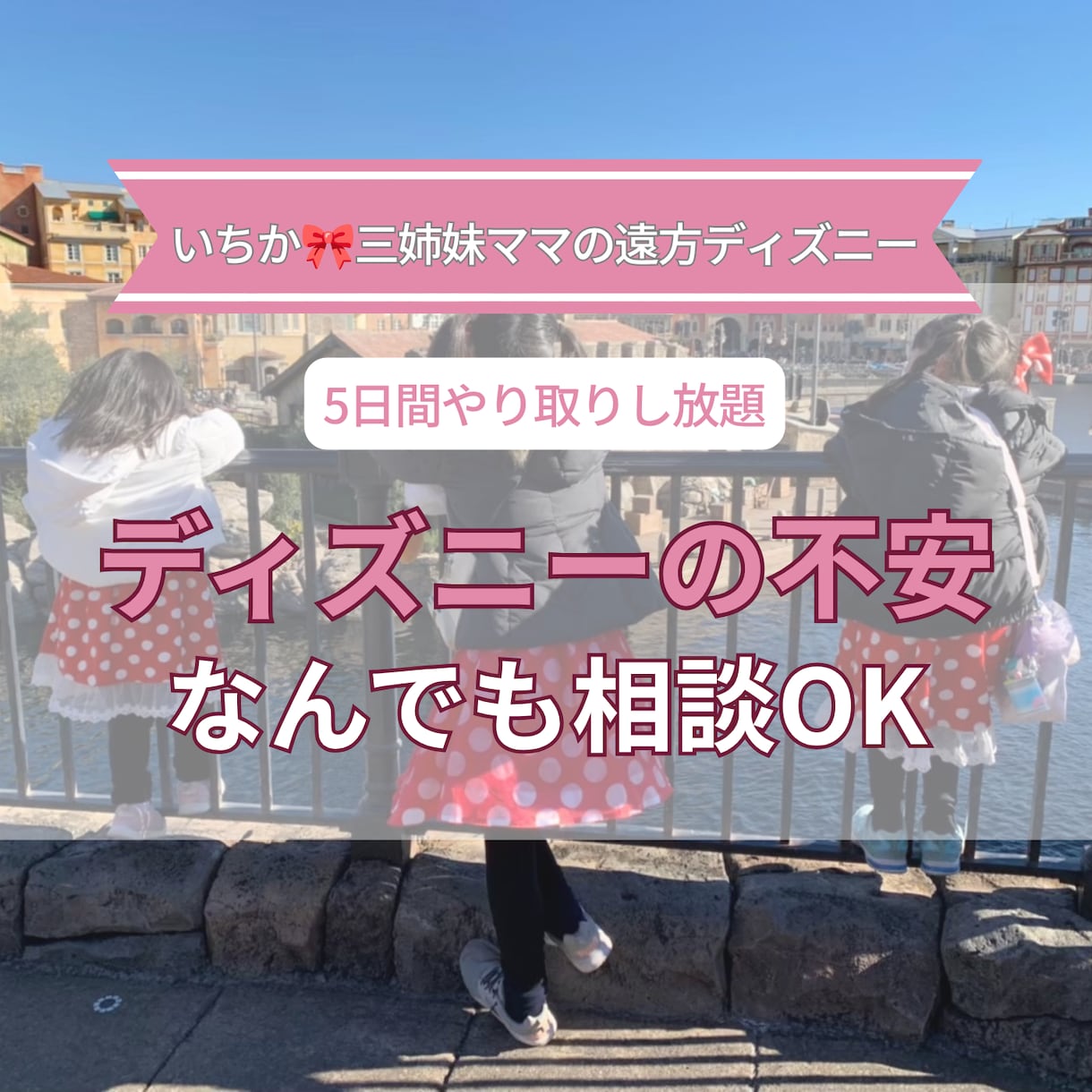 久しぶりディズニーの不安を取り除きます ファストパス時代で止まってる方へ｜5日間相談サポート イメージ1