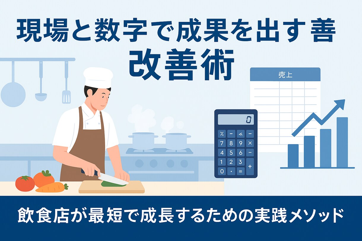 飲食店業務改善・利益向上コンサルます 現場と数字で成果を出す経営改善術 イメージ1