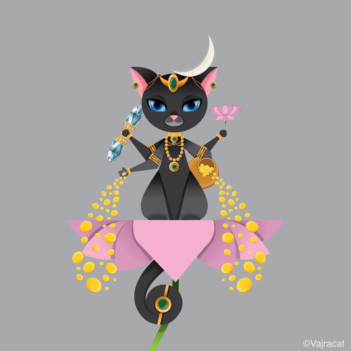 ペットの絵をエスニック風に描きます インド風、エキゾチックな動物たちをアイコンやロゴにしませんか イメージ3
