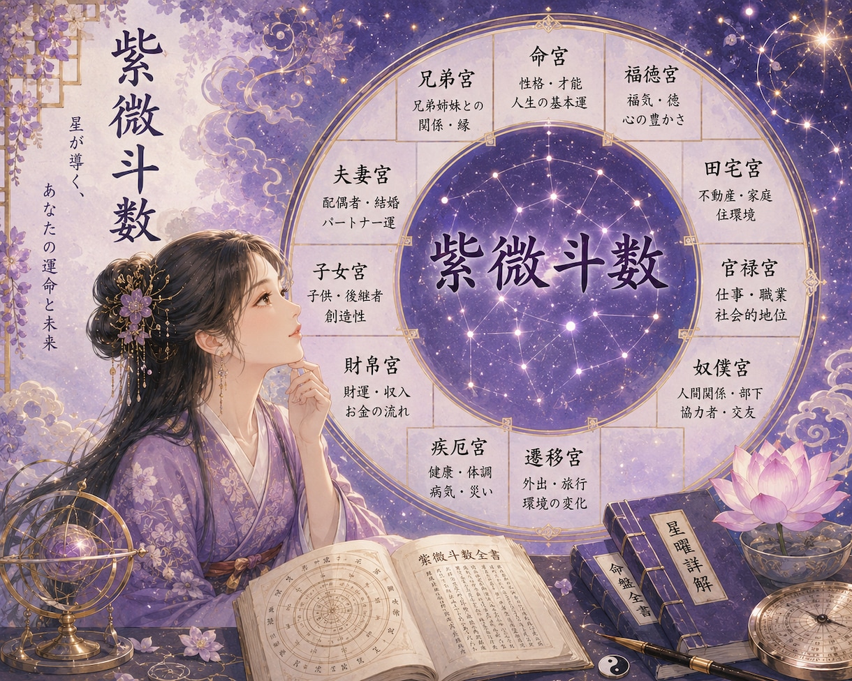 頑張るだけの人生から卒業します 中国発祥の紫微斗数で人生の後半見てみませんか イメージ1