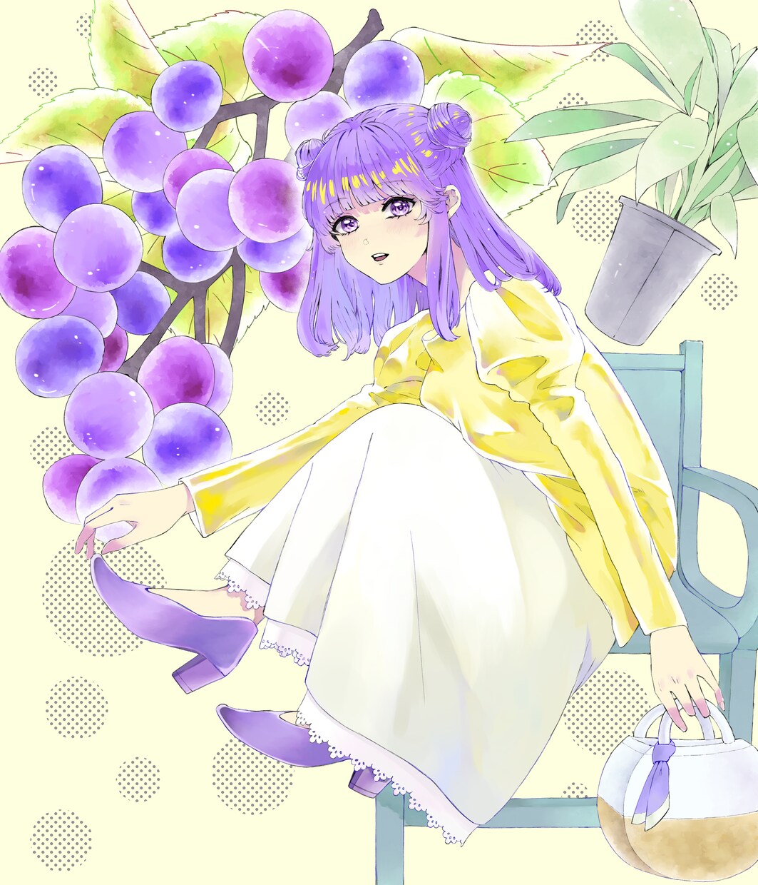 乙女チック・ちょいレトロなイラストを描きます 可愛い女の子の絵が必要な方！アイコン・グッズ・サムネイルなど イメージ3