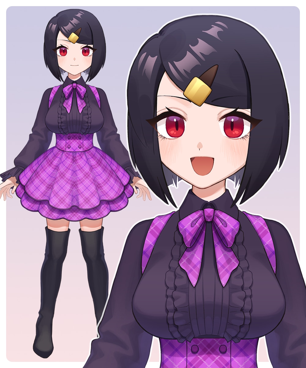 キャラデザから対応！Vtuberモデル作成します どこから見てもかわいく配信画面でも自然なLive2Dモデル イメージ4