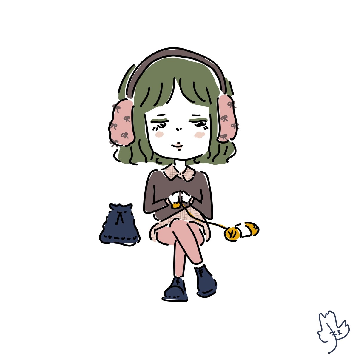 ゆるポップなイラストを描きます ゆるポップな可愛い女の子とその周辺 イメージ6