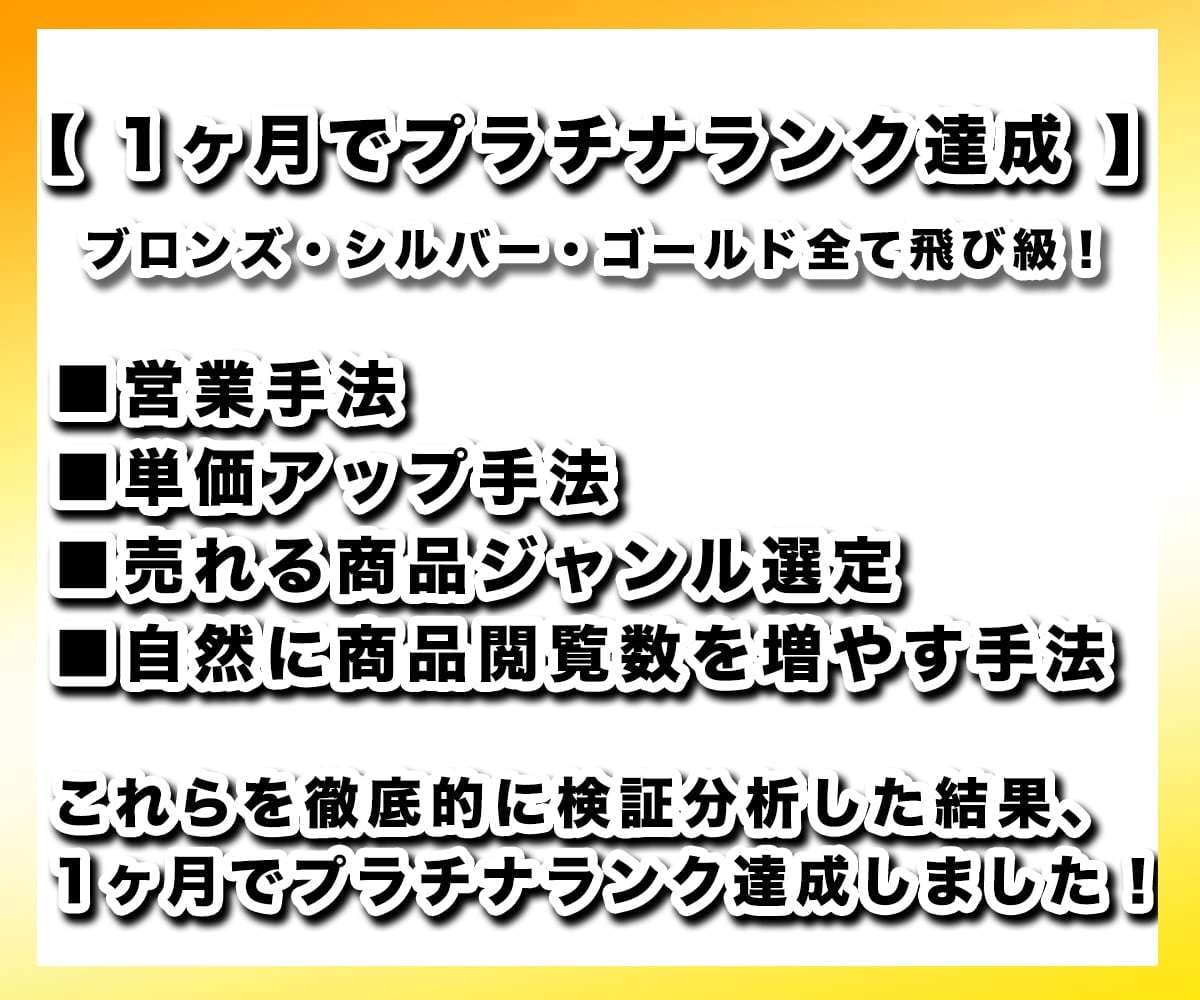 売上1,523万円超！ココナラ攻略コンサルもします 初心者が１か月でプラチナランク達成！取引実績5,013件超え イメージ5