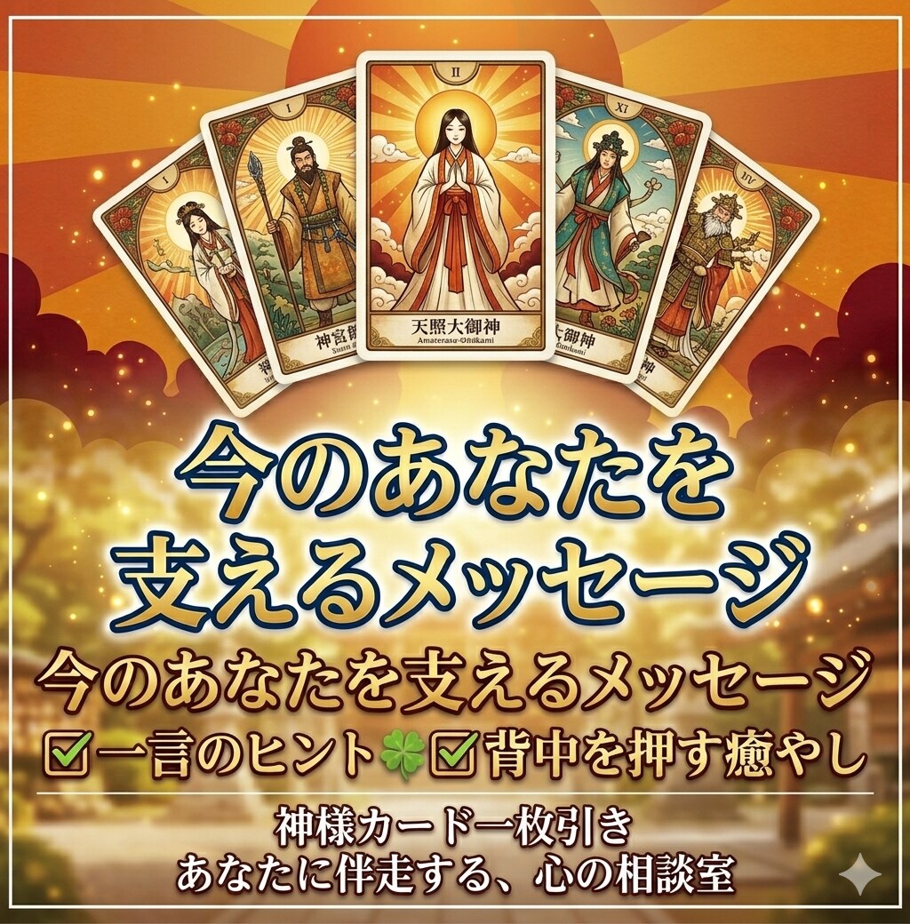 神様カード１枚引き⭐︎あなたにメッセージ届けます モヤモヤ解消！今からのあなたを支えるメッセージを送ります イメージ1