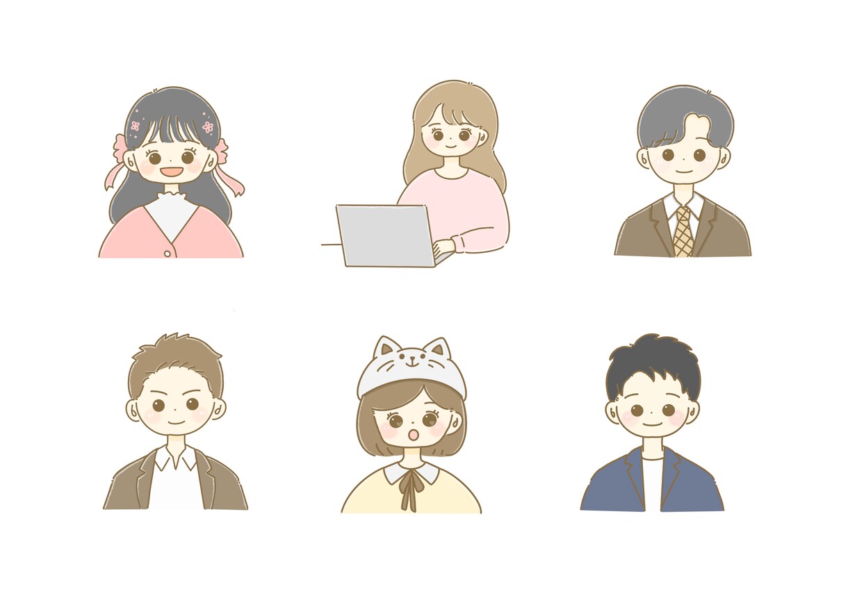 ゆるくてかわいい柔らかい色合いのアイコン描きます 柔らかくて優しい色合いの手描き風イラストです。 イメージ4