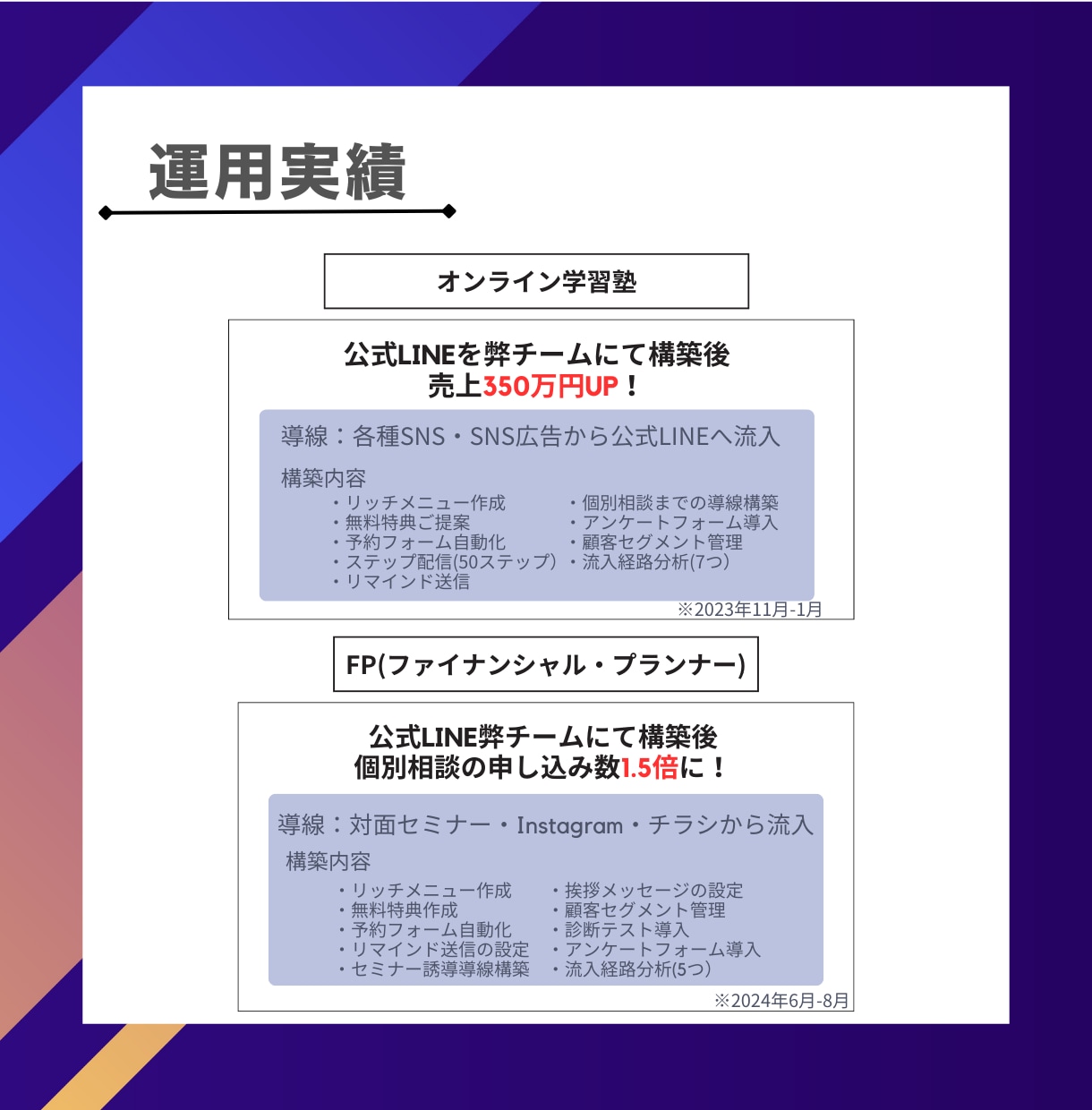 ライン公式・プロライン・エルメの構築代行をします 脱Lステップ！月額利用料金0円でも成果に繋がる仕組みを構築！ イメージ3