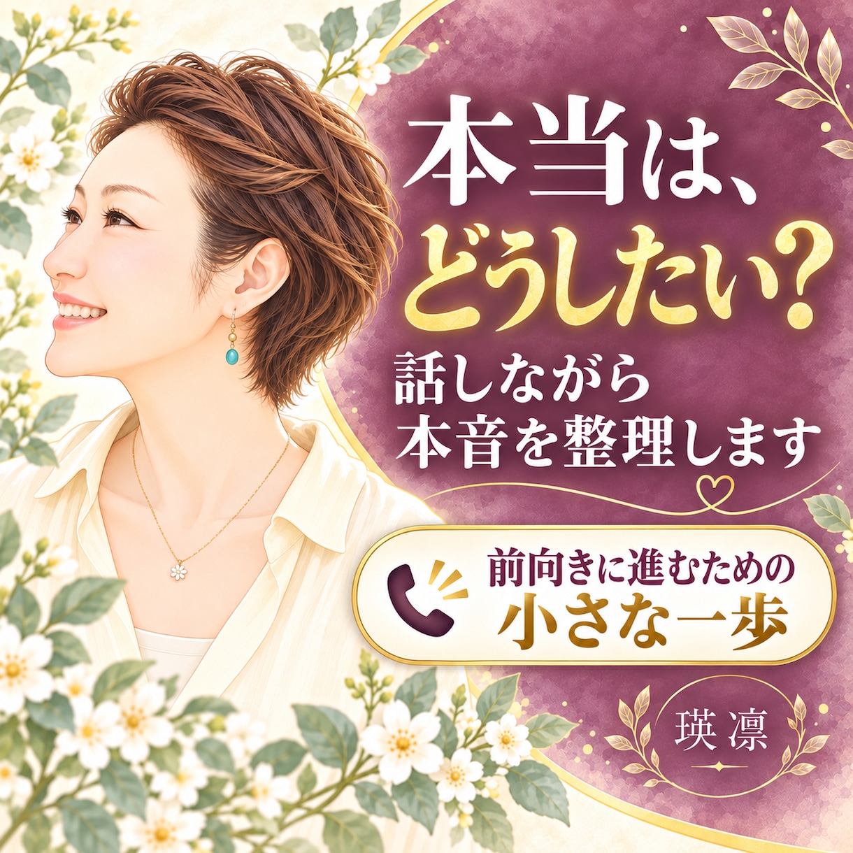 思考を整理して本当の気持ちを一緒に見つけます どうしたいか分からない時に｜話しながら本音を整理します イメージ1