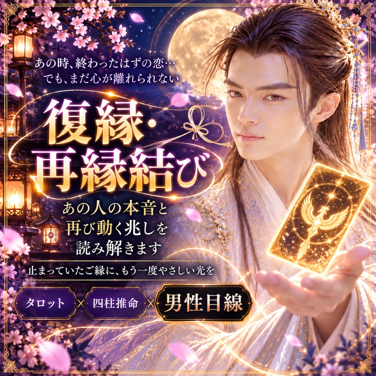 復縁・再縁｜あの人の本音と再び動く兆しを視ます 別れた後の気持ち・連絡・再接近の流れを丁寧に読み解きます イメージ1