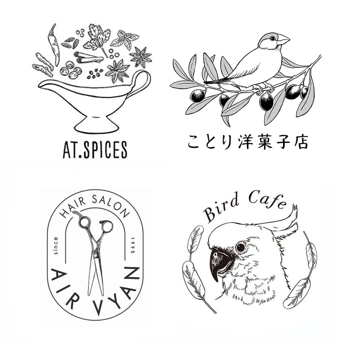 イラストロゴ・シンボルロゴを作ります AIデータ込み！シンプルなものから複雑なものまでOK イメージ9