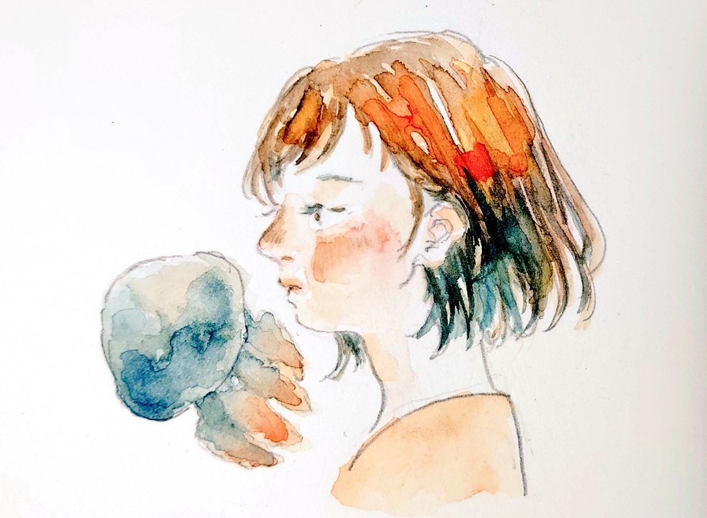 水彩絵具でInstagram等のアイコンを描きます TwitterやInstagram、LINE等のアイコンに… イメージ6