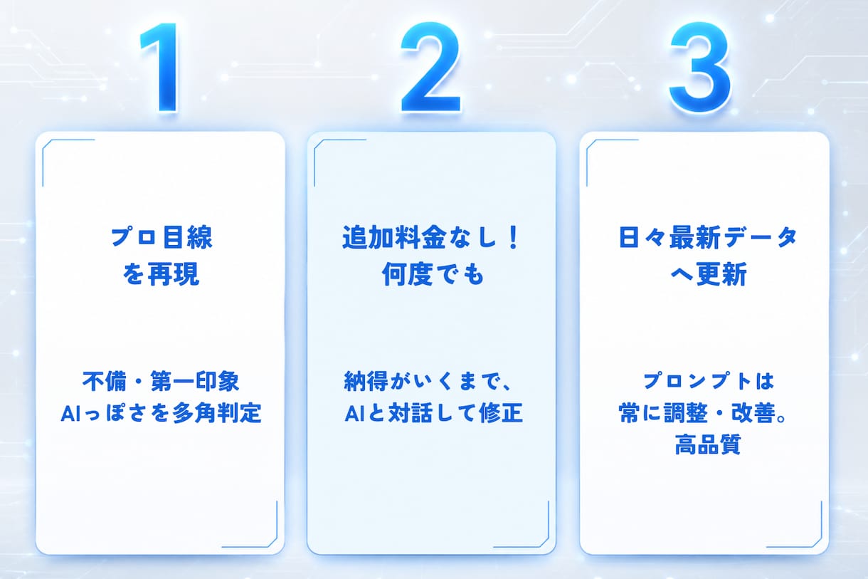 人事プロ監修AI★何度も履歴書・志望動機添削します 格安1000円★最新AIで何度でも試せる履歴書・志望動機添削 イメージ3
