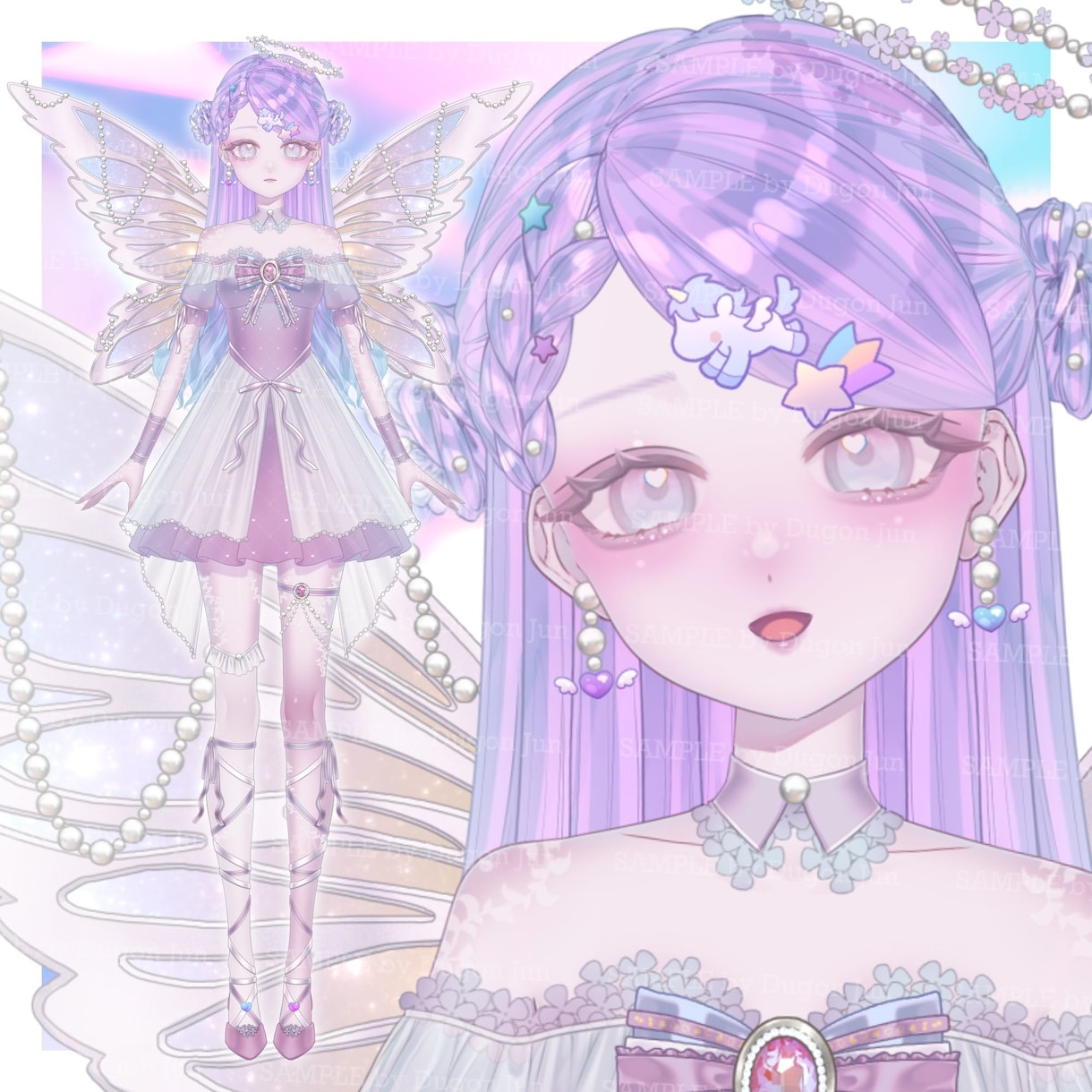 透明感抜群！VTuberモデル全工程制作いたします 透明感のあるイラストであなただけのモデルを制作いたします！ イメージ2