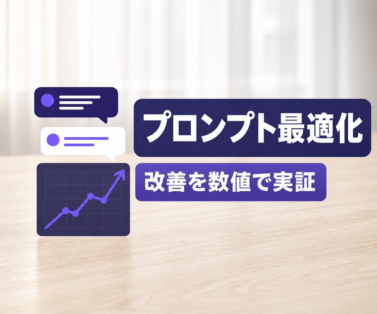成果が出るAIプロンプトを設計・最適化します 改善をbefore/after数値で実証・主要AI対応 イメージ1