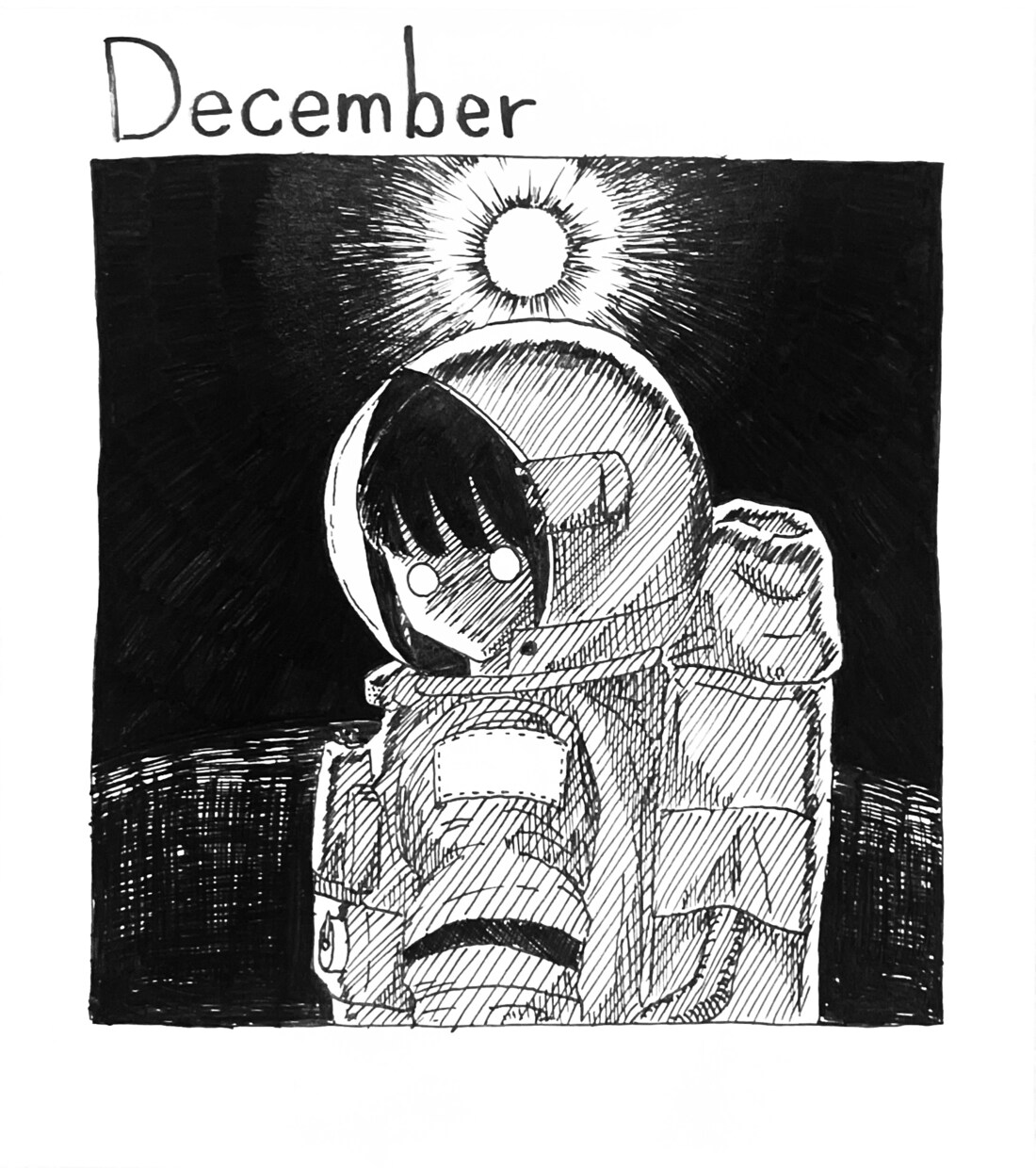 エモく繊細なモノクロペン画イラストを描きます どこか愛おしい静けさとストーリー性。アイコンやMV、挿絵に イメージ10