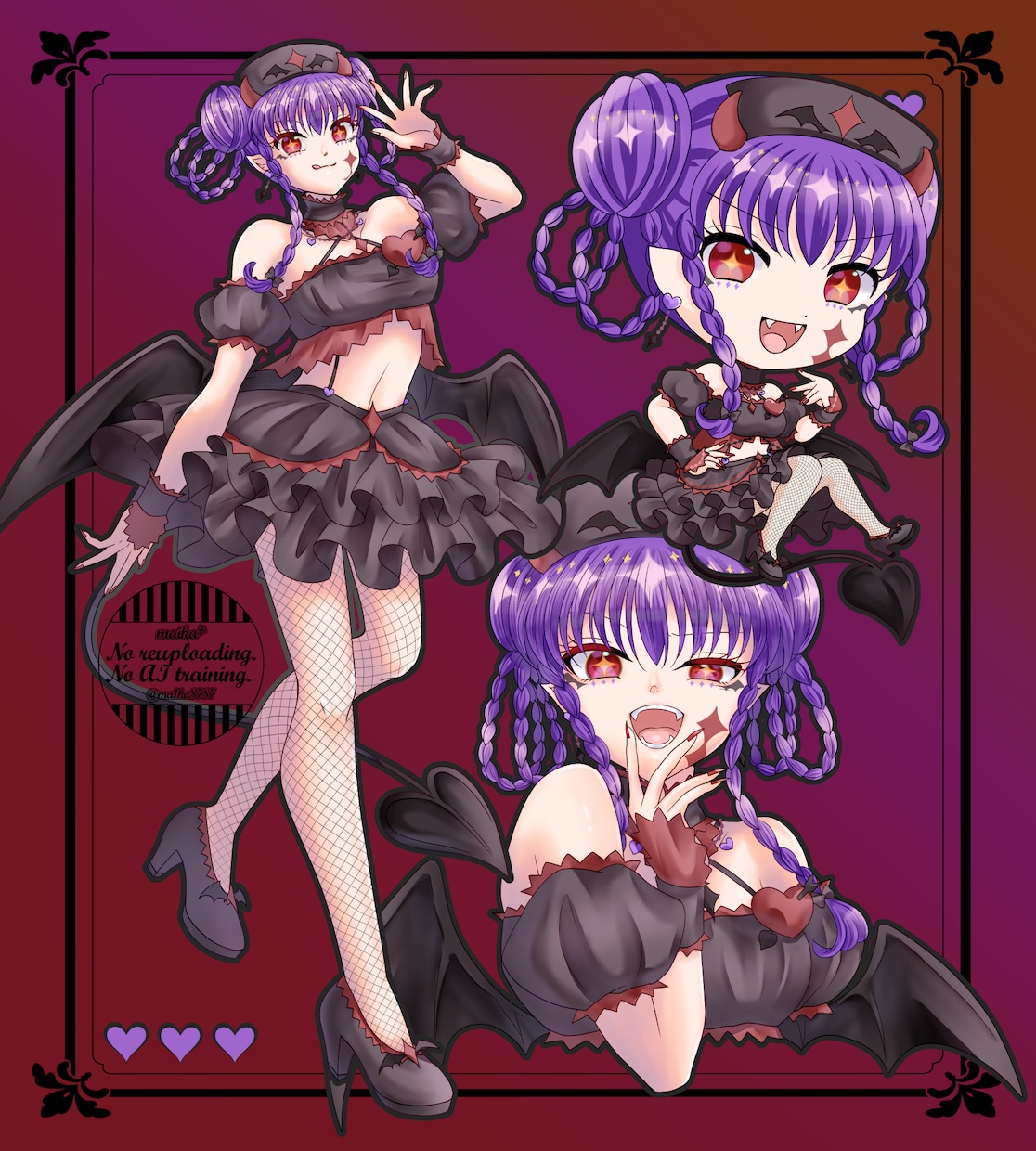 3点セットイラストお描きします 何でも使える3点セット！配信用やグッズ用などに＊ イメージ3