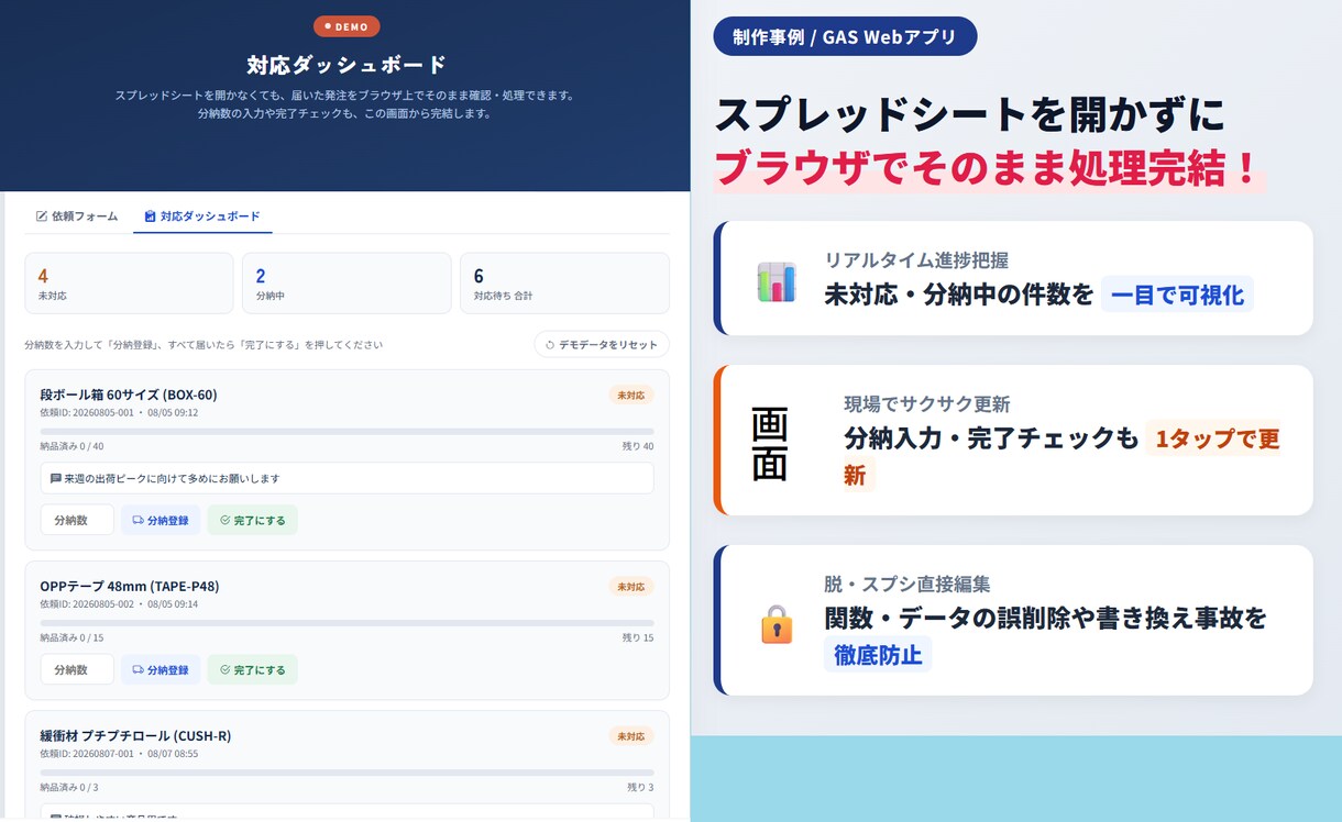 スプレッドシートの手作業、GASで自動化します 上場企業のDX経験者が課題整理からお手伝いします！ イメージ2