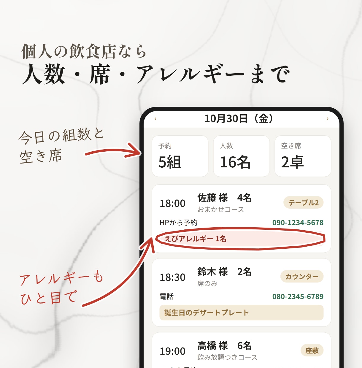 美容室・サロン・飲食店の予約システム作ります HPから24時間予約受付。個人カルテまで イメージ6