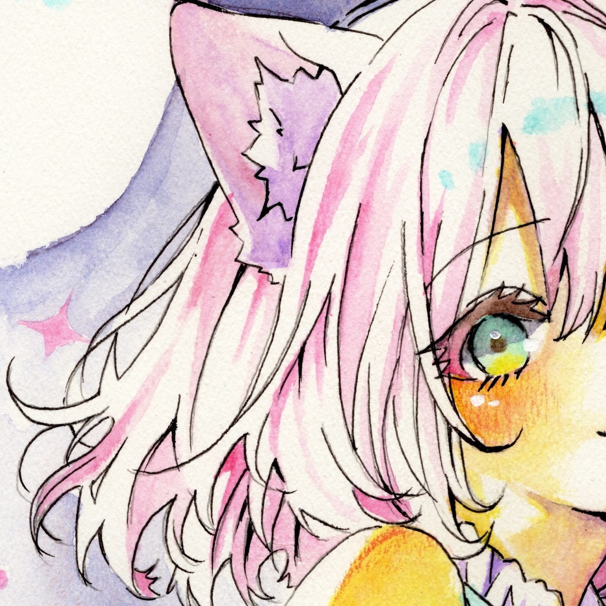 ご自身のAIイラストをアナログで描き直します 塗り絵師がAIイラストに命を吹き込みませます！ イメージ3
