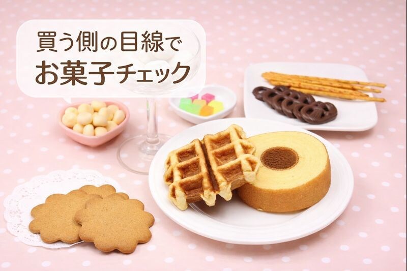 一般消費者の視点でお菓子をチェックします お菓子の企画・改善を消費者目線で イメージ1