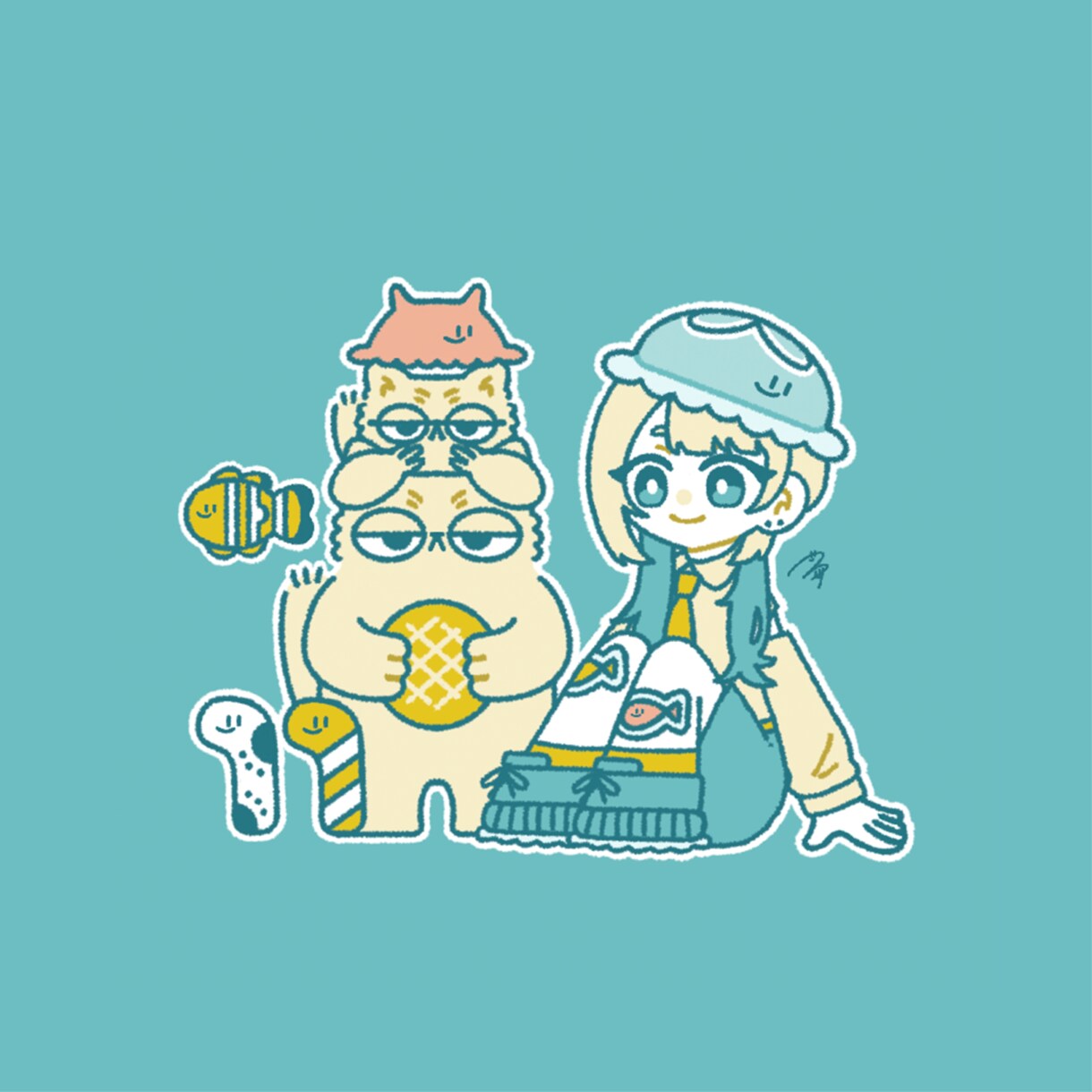 ゆるくてかわいい！イラストを描きます デフォルトタッチで描かせていただきます◎ イメージ1