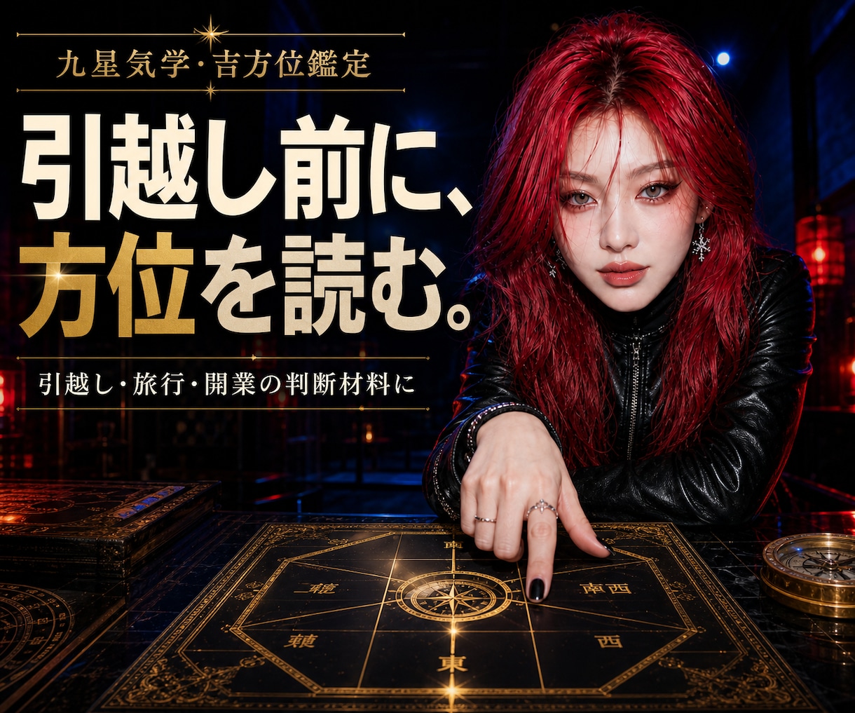 九星気学で吉方位・旅行方位を鑑定します 引越し・旅行前に方角と時期を整理します イメージ1
