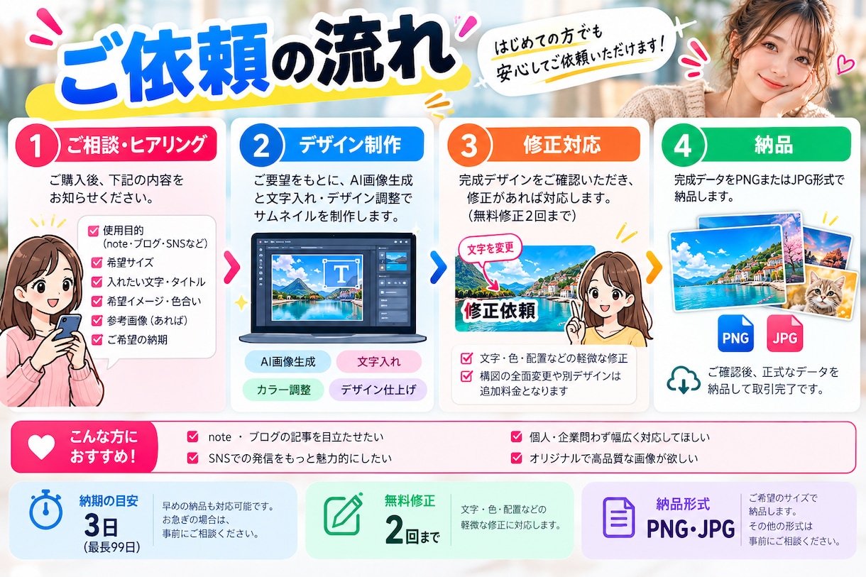 note・SNS用サムネイルを制作します note・SNS用サムネイルを制作します イメージ3
