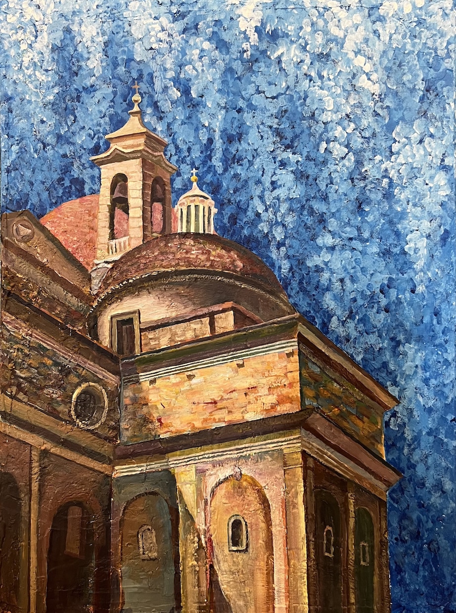 ペットをイタリアの風景と一緒に描きます あなたの大切なペットをイタリアの風景と一緒に手描きします イメージ1