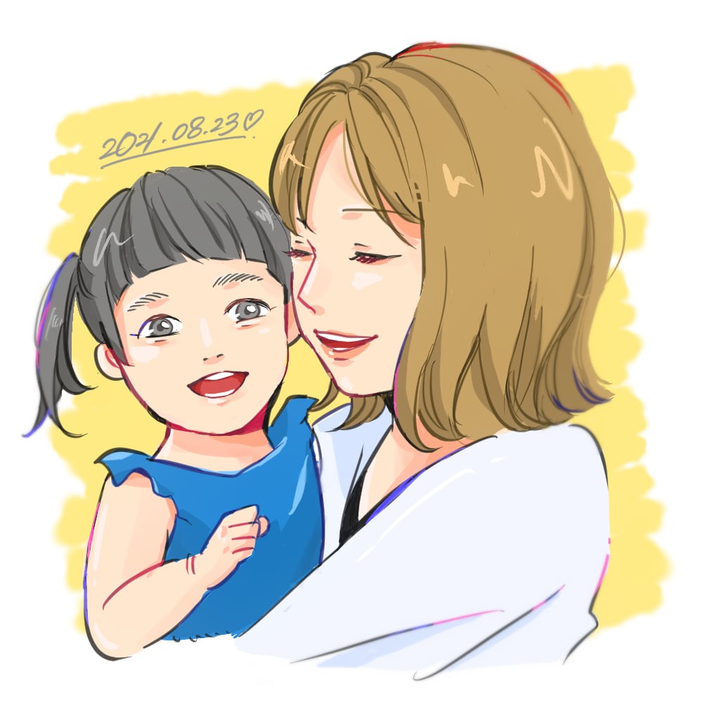 かわいい似顔絵イラスト描きます お写真を参考に作成します。アイコンやプレゼント用にどうぞ！ イメージ1