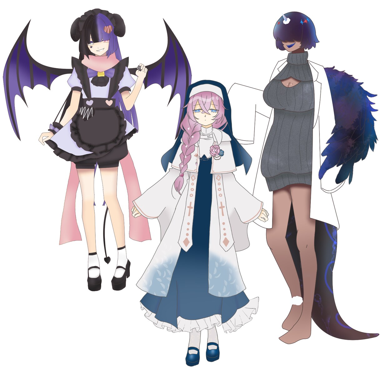 TRPG・観賞用/全身立ち絵制作します 「あなただけの“好き”を詰め込む、こだわり立ち絵制作」 イメージ3