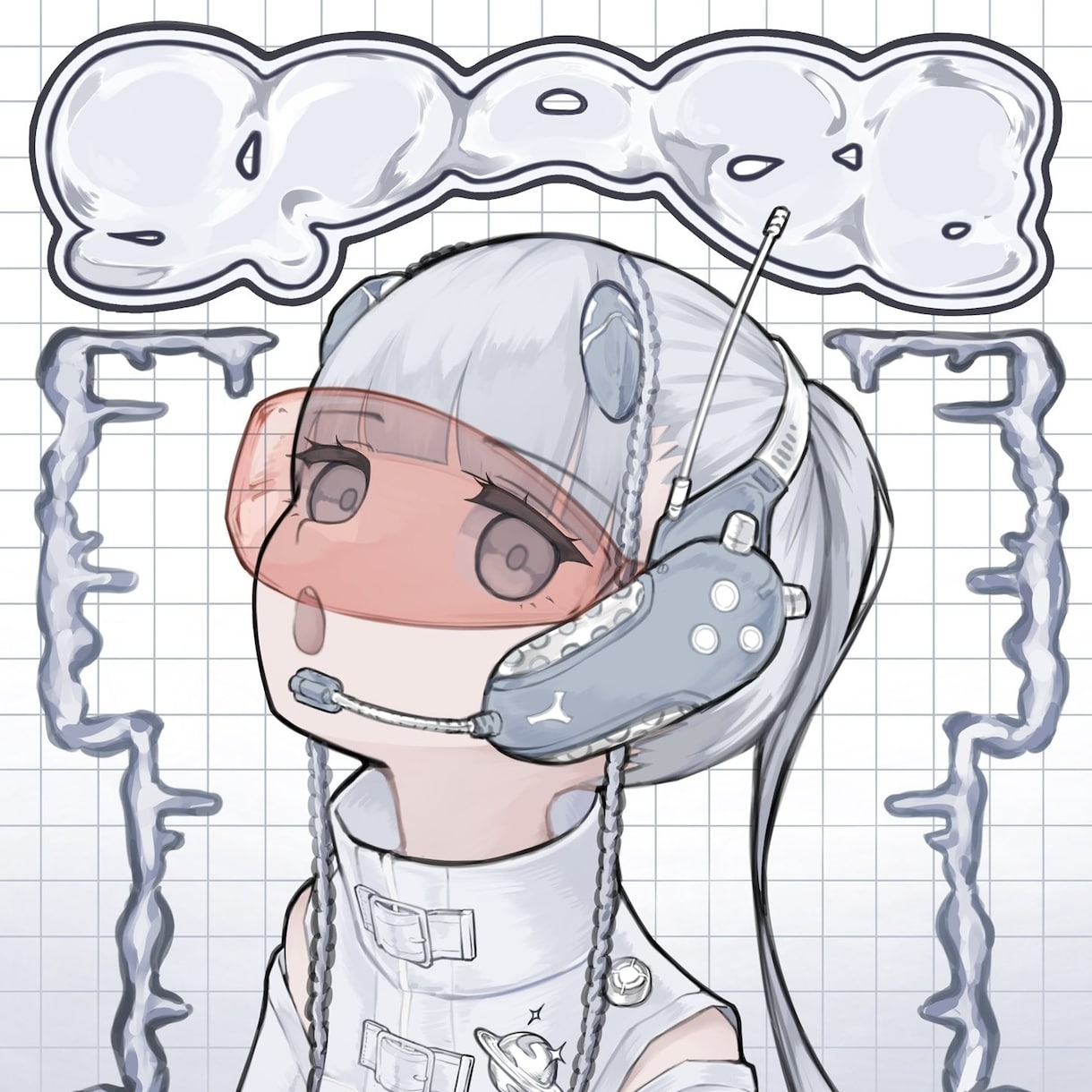 アイコンやSpoon等の配信画面描きます 地雷系や白系の女の子をメインに可愛いイラストを届けます‼️ イメージ6