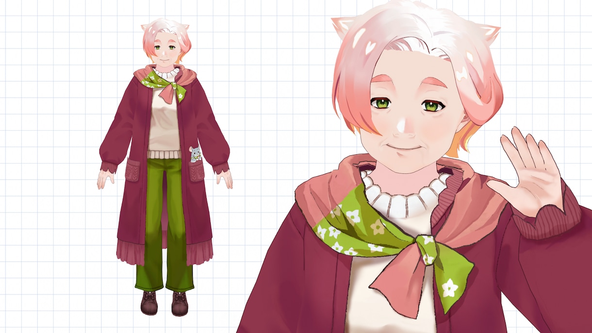 VRoidでオリジナル3Dモデルを作ります Vtuber、VRC等で使える３Dモデルです！商用利用可！ イメージ9