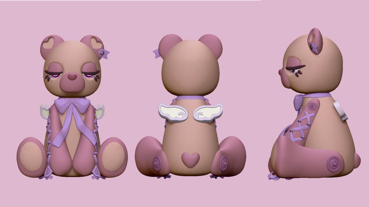 3D キャラクター・グッズデザイン制作します 3Dモデリングソフトを使用してデザイン致します イメージ1