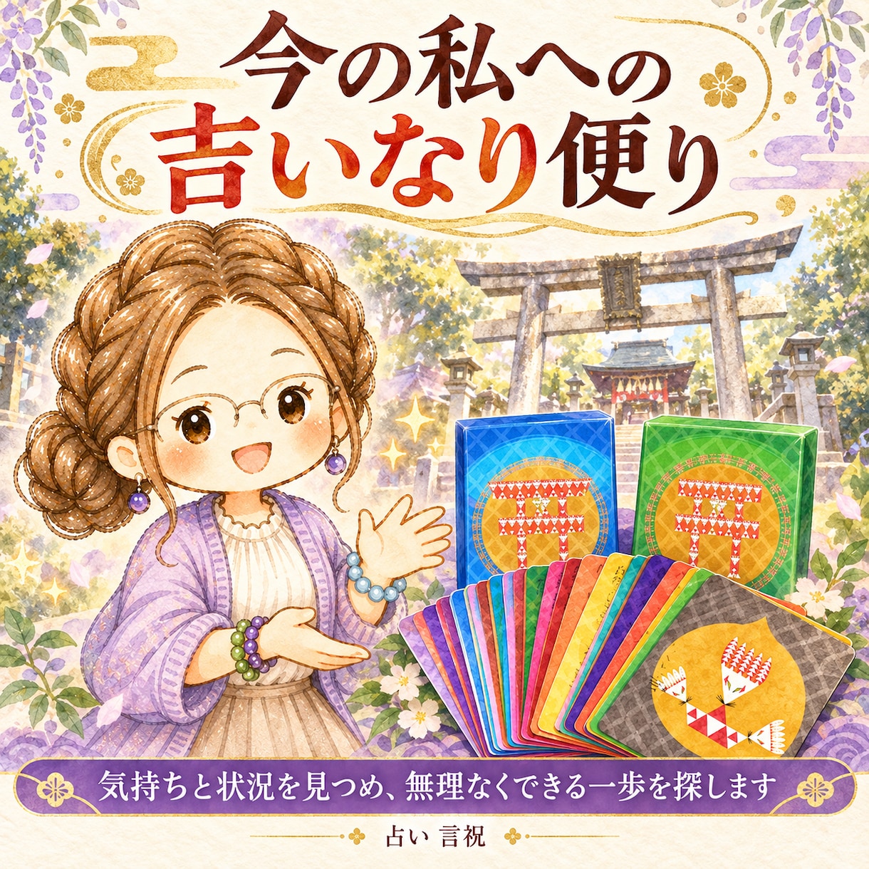 気持ちと状況を見つめ、無理なくできる一歩を探します 今の私への吉いなり便り│何を占えばいいかわからなくても大丈夫 イメージ1
