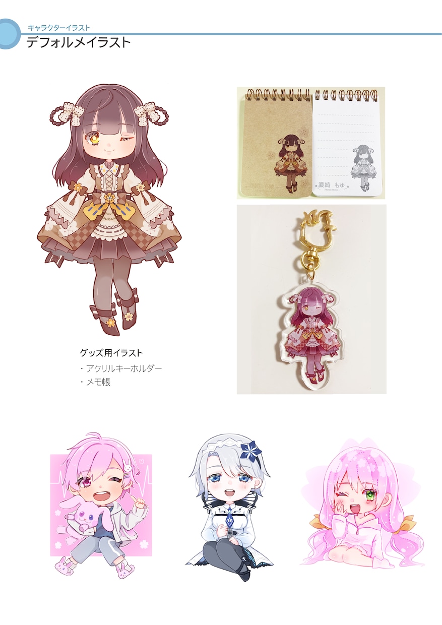 かわいいSD（デフォルメ）イラストお受けます ご希望に沿ったかわいいデフォルメイラストをお届けします！ イメージ2