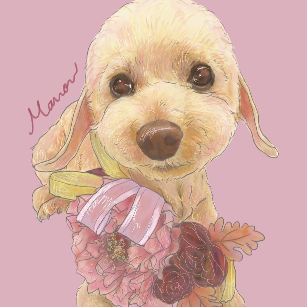 ポップでカラフルにペットを描きます ～可愛く愛犬をかざりませんか～ イメージ1