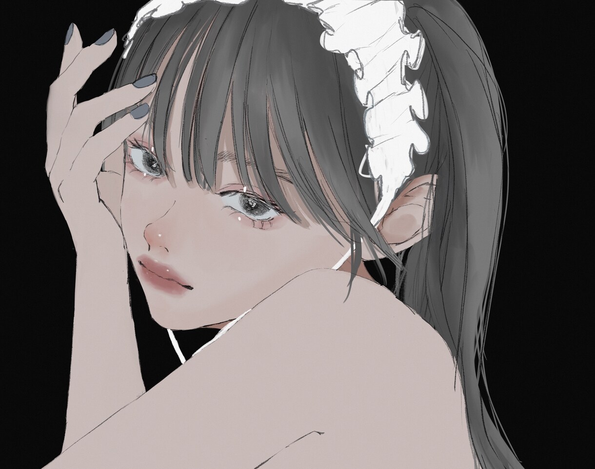 クールで可愛い女の子描きます 配信やsnsアイコンに可愛い子を是非！！ イメージ1