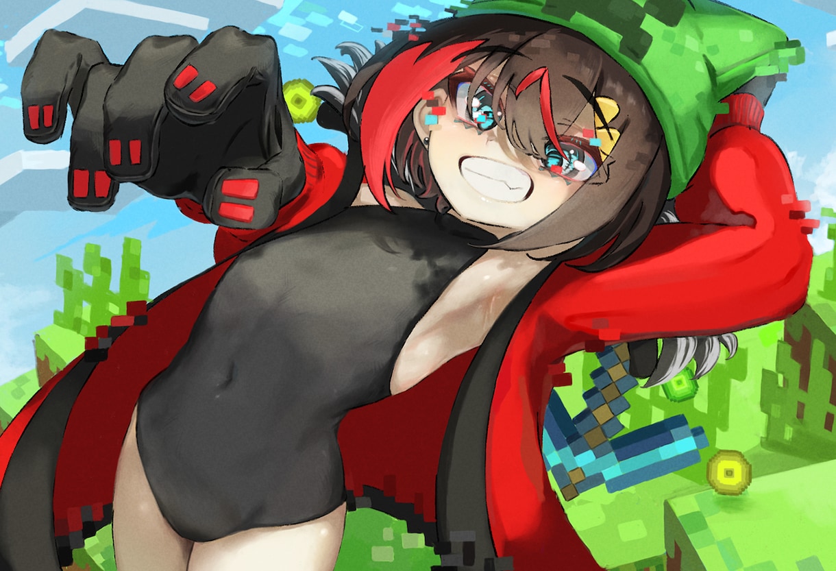 商用OK！配信者様向けのイラストを制作します 胸上イラスト/SDイラスト/一枚絵など幅広く対応！ イメージ5