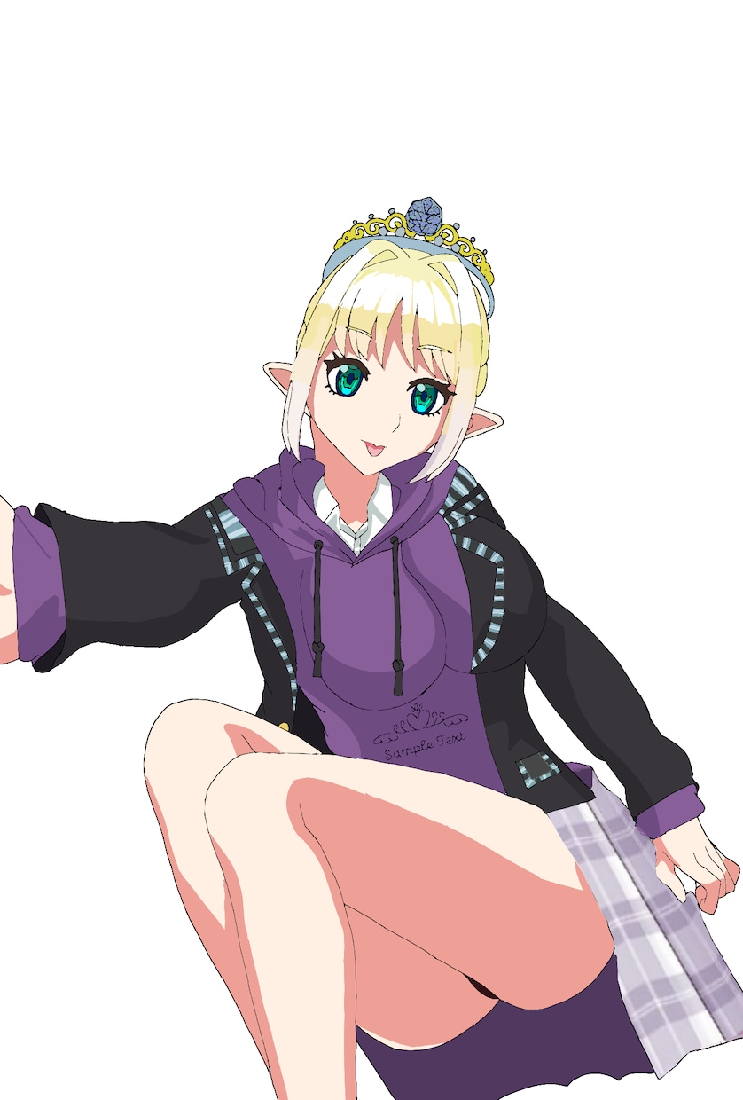 女性イラストをアニメぬりでできます 自分の分身をアニメ塗りでイラストにしよう！ イメージ2
