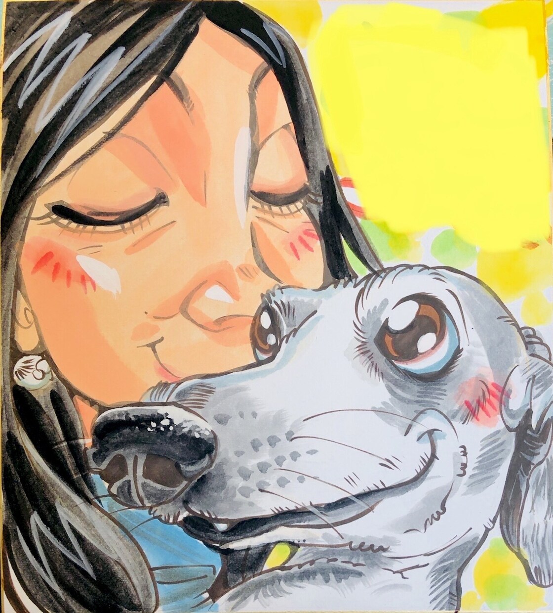 手描き似顔絵をお描きします ★★★★そっくり・可愛い・丁寧な仕上げの似顔絵★★★★ イメージ9