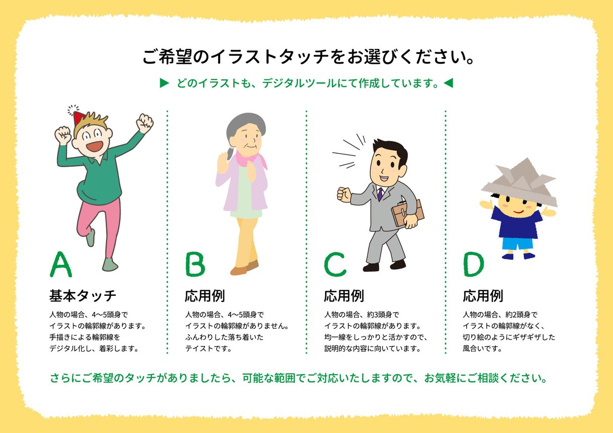 やわらかタッチのイラスト、描きます 広告などに使いやすい、シンプルなイラストデータを描きます イメージ2