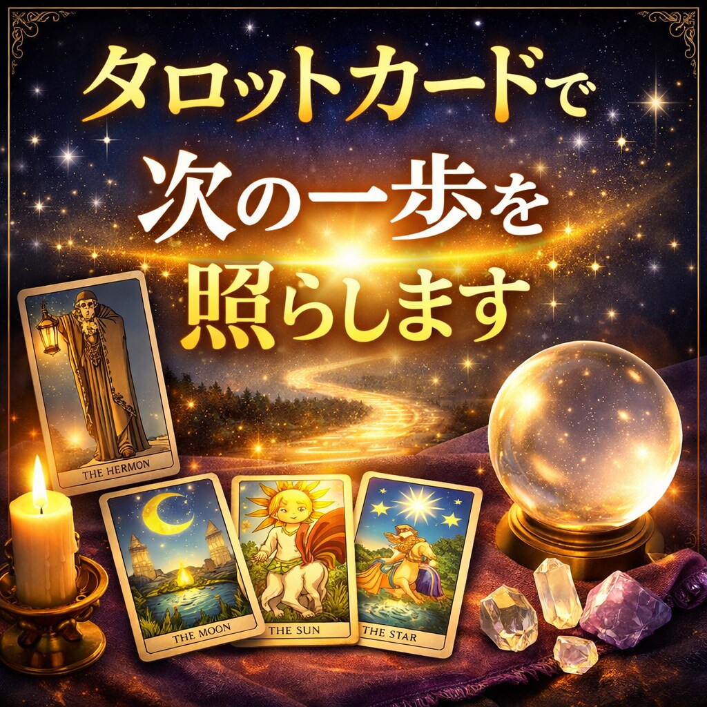 タロットカードで次の一歩を照らします 恋愛・仕事・人間関係など、あなたに必要なメッセージを届けます イメージ1
