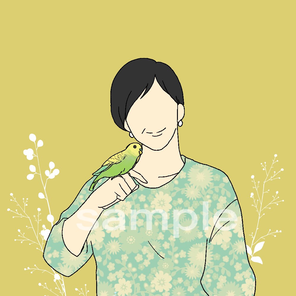 ペットと飼い主様のシンプルなイラスト描きます シンプルな絵柄、色使いでイラスト作成します イメージ5