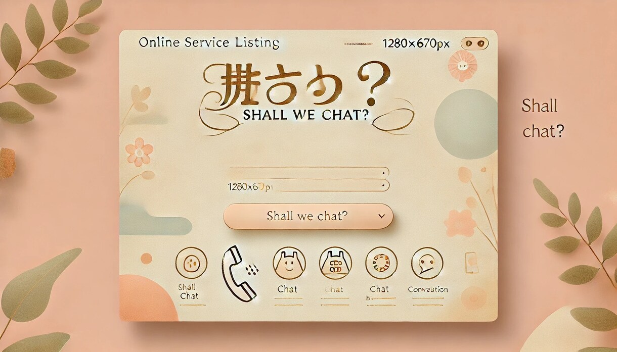 楽しくお話しませんか？あなたの話し相手になります 話したいとき、誰かに聞いてほしいとき、お話しします。 イメージ1