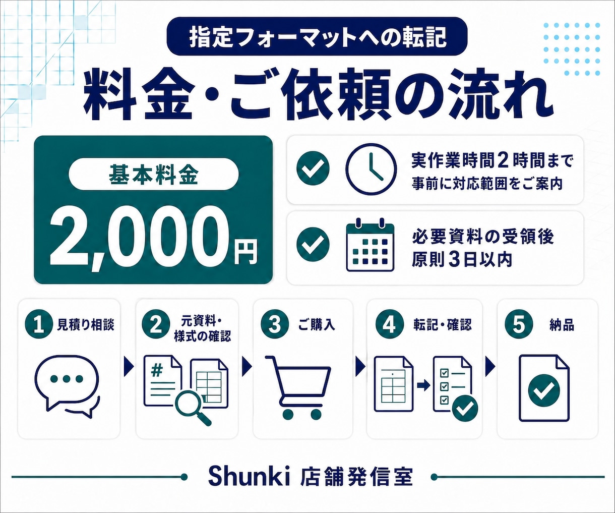 PDF・Excelのデータを指定様式へ転記します 資料から必要項目を抽出し、指定フォーマットへ入力 イメージ4