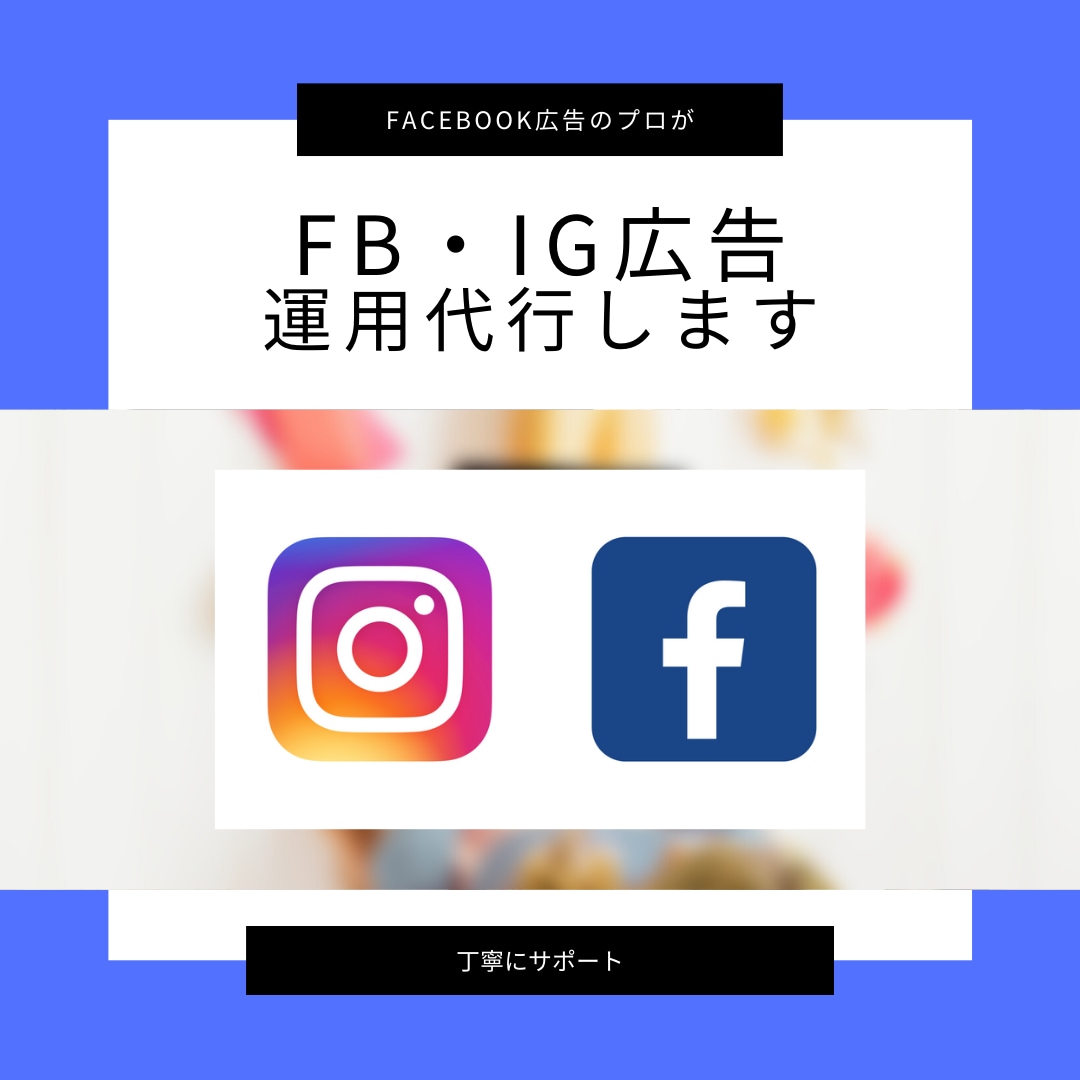Facebookインスタ広告運用代行します 業種に合わせたキャンペーン設計、効果測定、フィードバックまで イメージ1