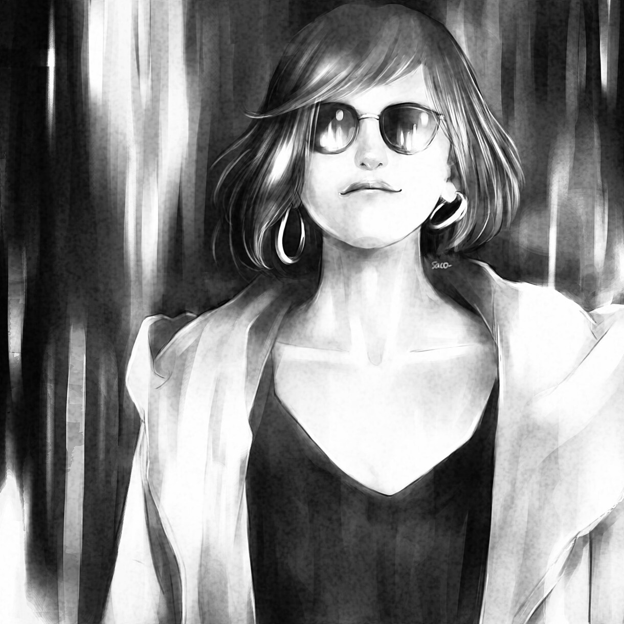 モノクロイラスト描きます SNSアイコンなど、ぜひお気軽にご相談下さい イメージ6